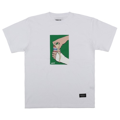 STV. 19 BEER CAN TEE WHITE